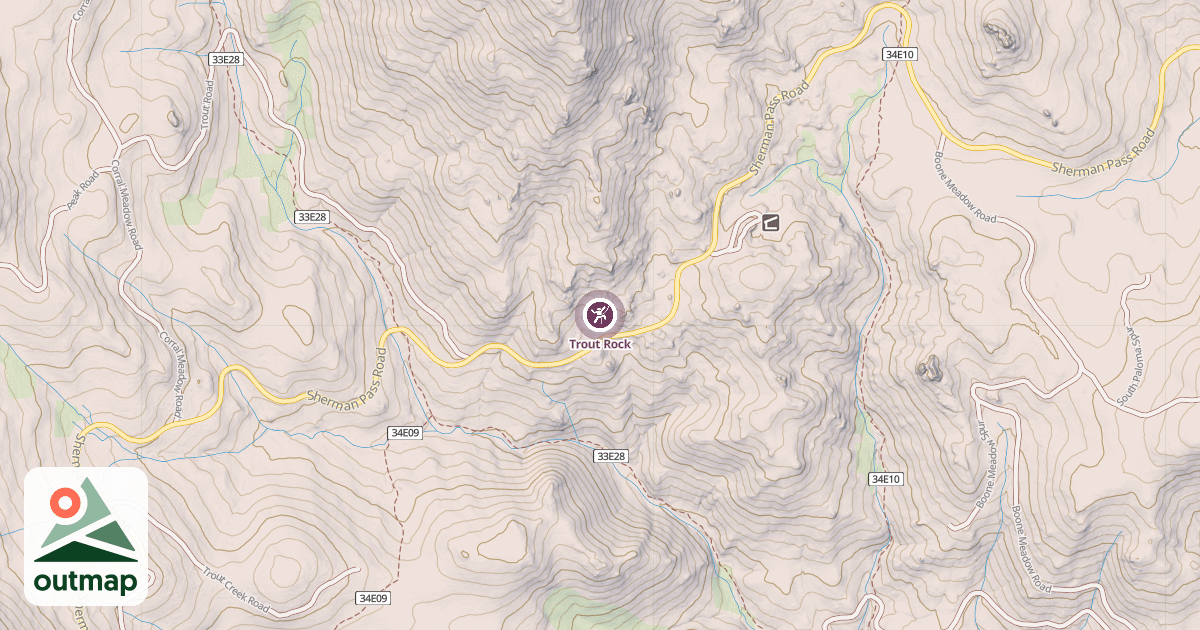 Map of Trout Rock