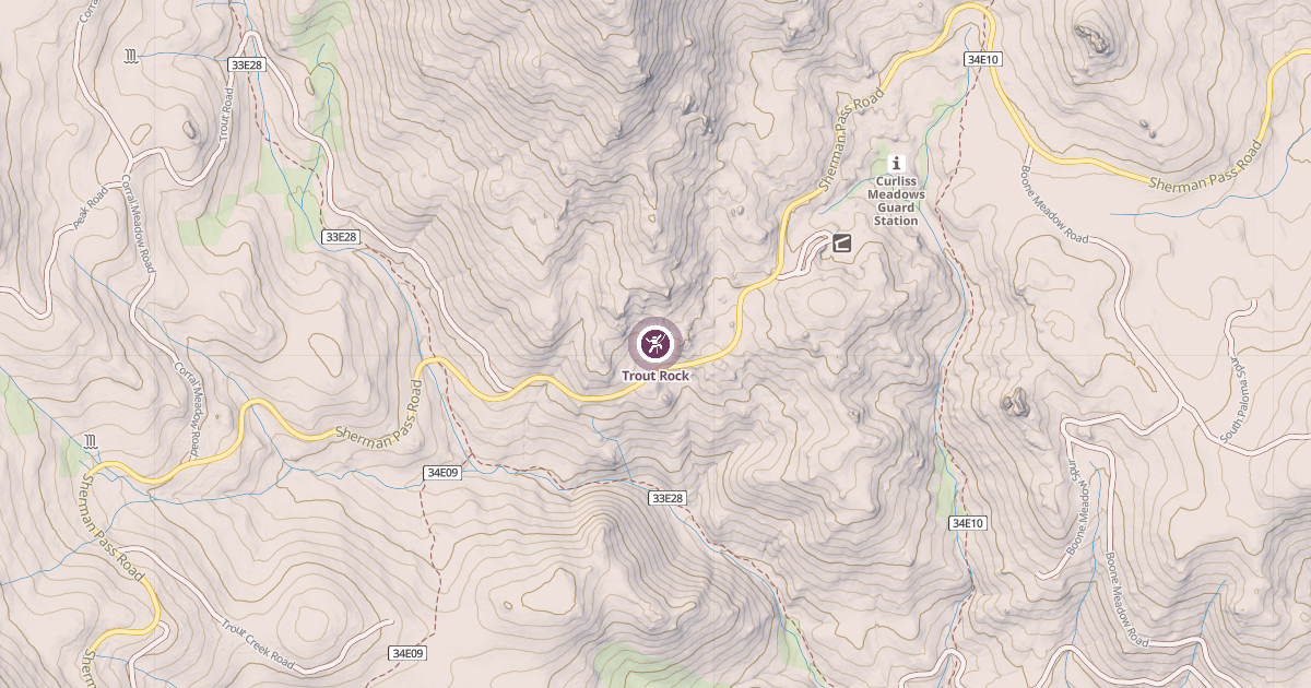 Map preview of Trout Rock
