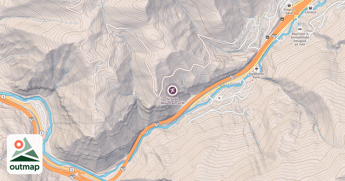 Map of Grouse Mountain Grill