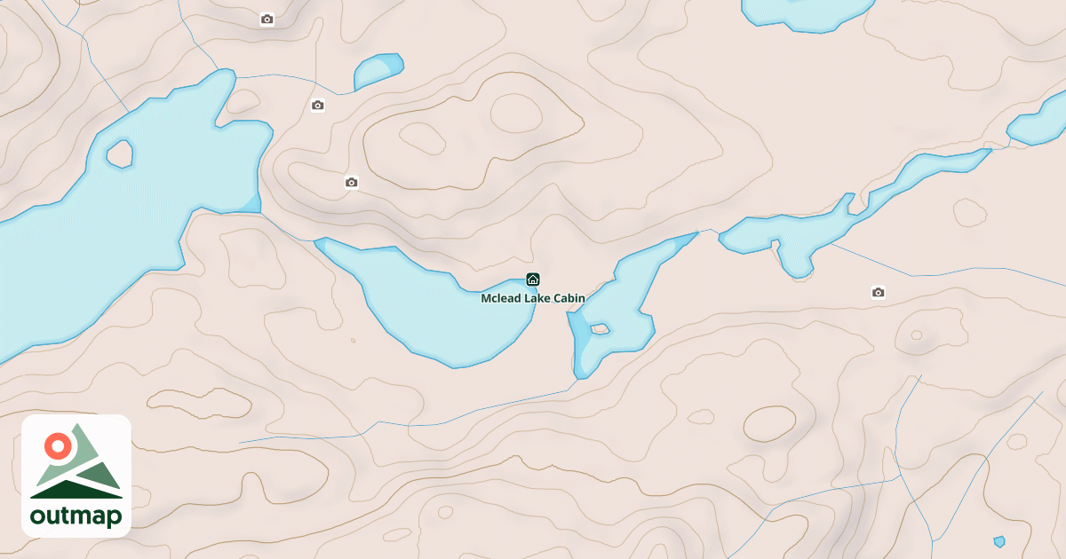 Map of Mclead Lake Cabin
