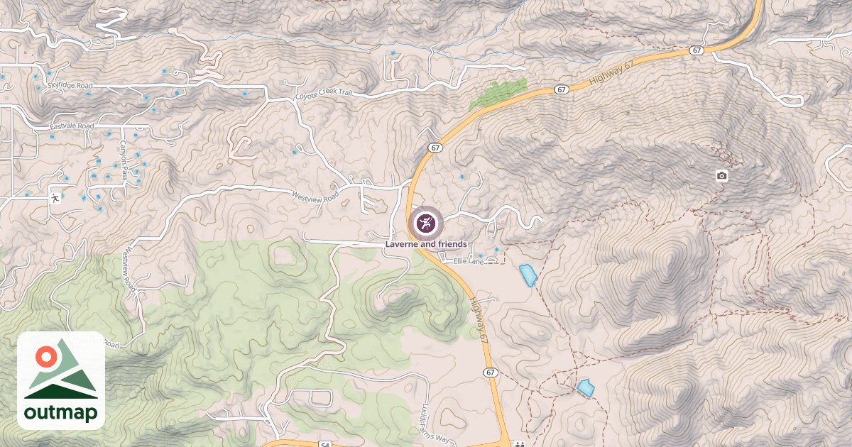 Map of Laverne and friends