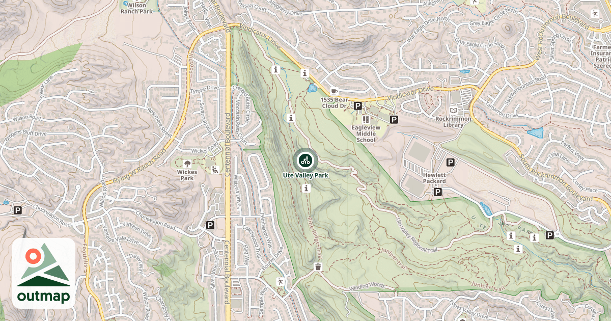 Map of Ute Valley Park