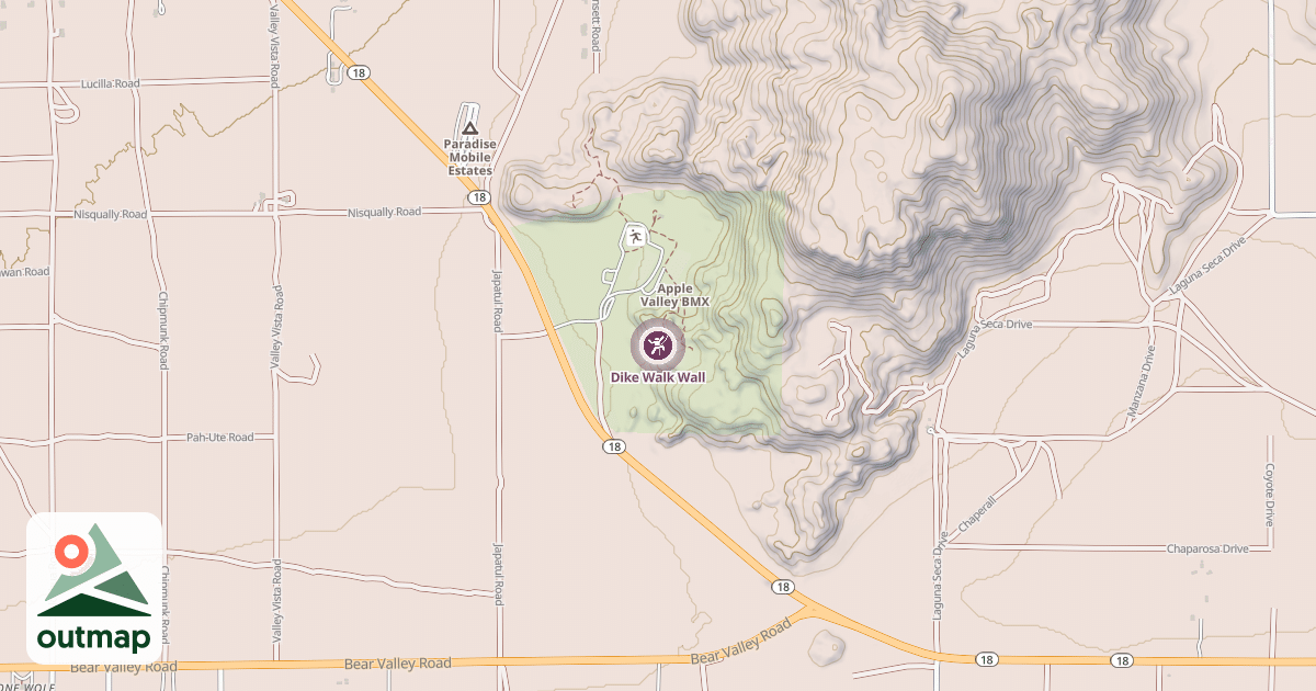 Map of Dike Walk Wall