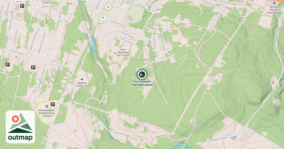 Map of Four Seasons Trail Association