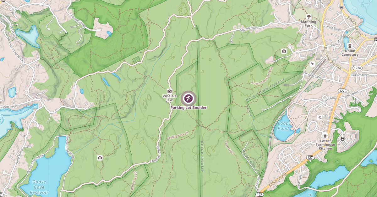 Map preview of Parking Lot Boulder