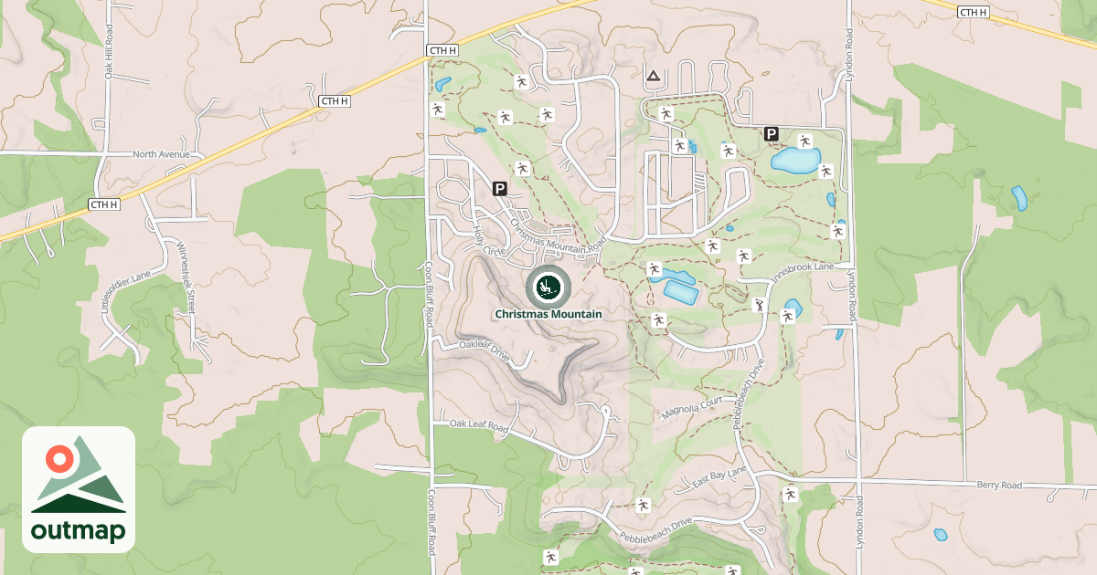Map of Christmas Mountain