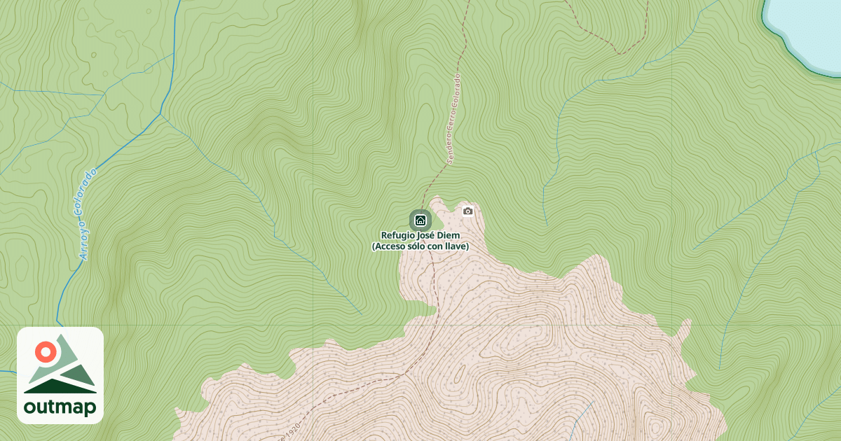 Map of Refugio José Diem (Acceso sólo con llave)