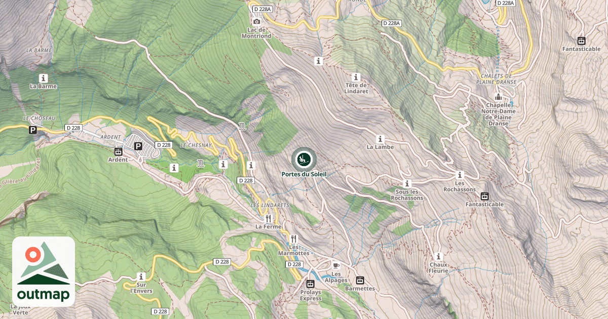 Map of Portes du Soleil