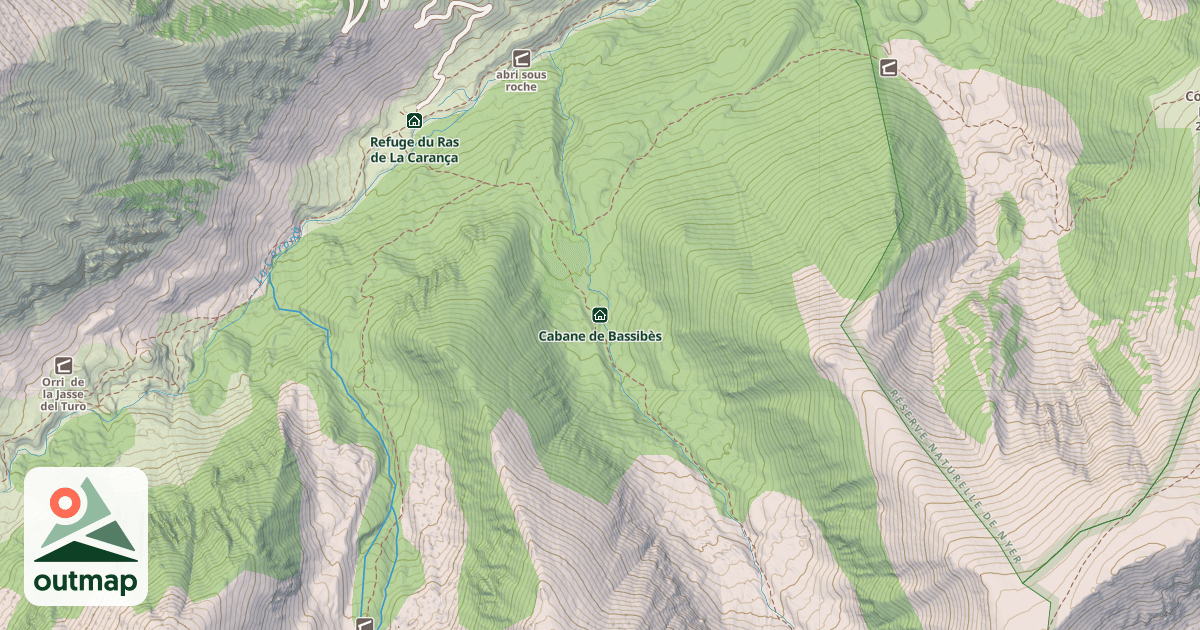 Map of Cabane de Bassibès
