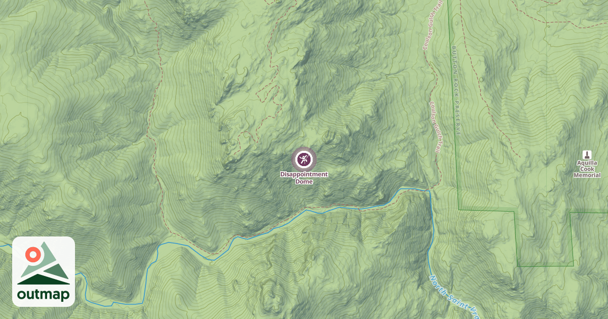 Map of Disappointment Dome