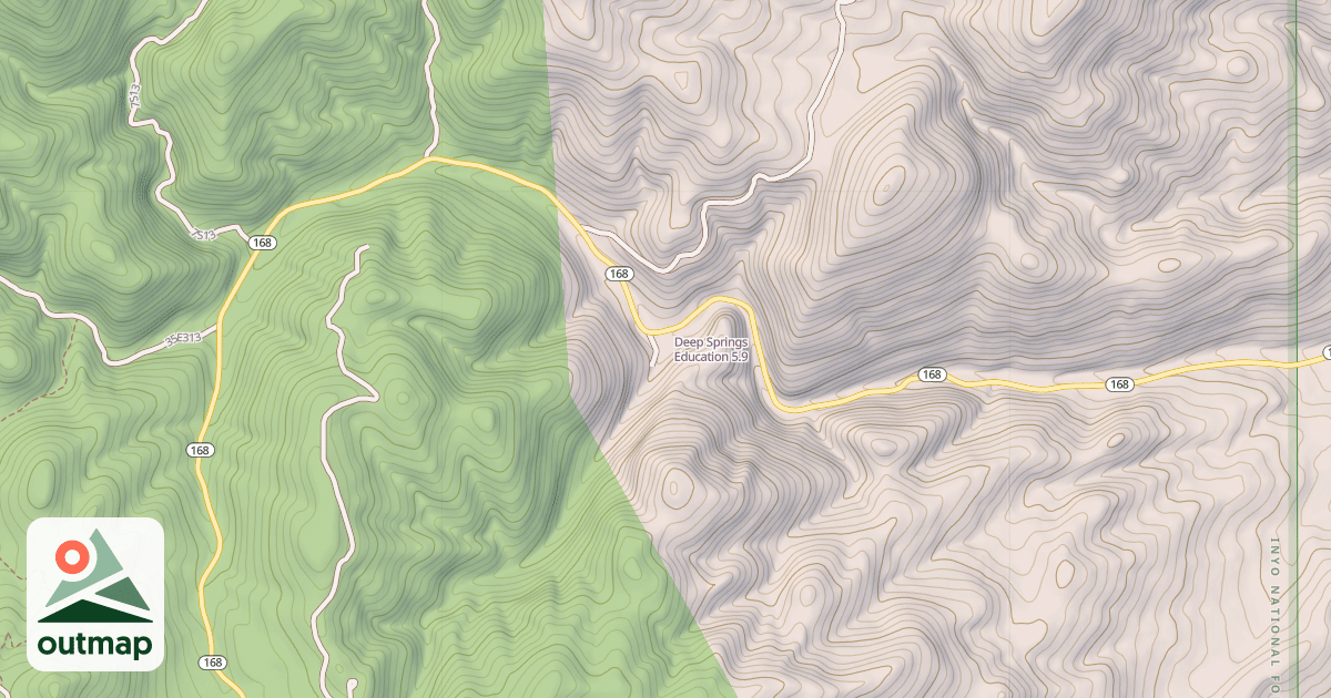 Map of Deep Springs Education
