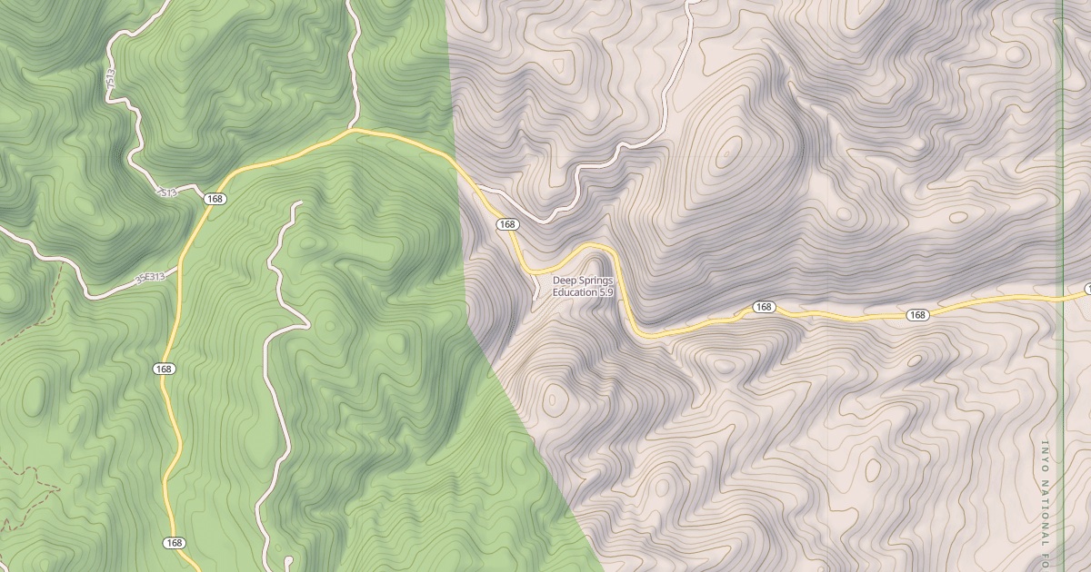 Map preview of Deep Springs Education