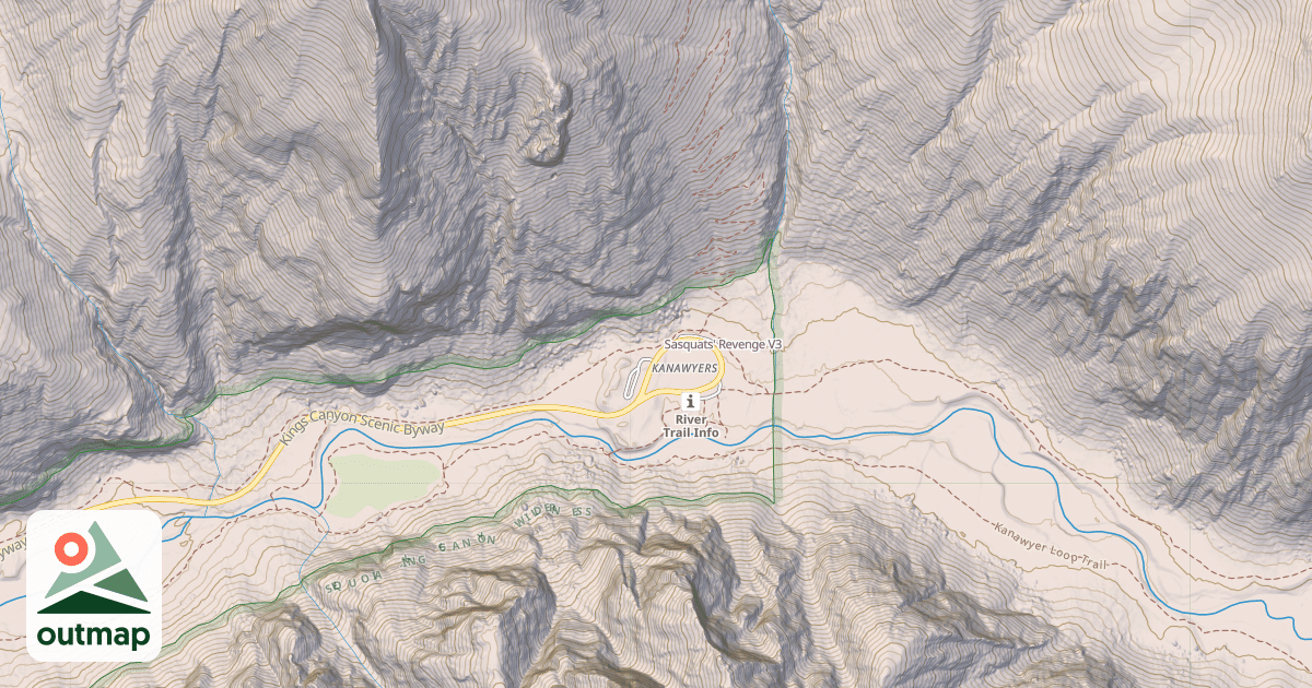 Map of Sasquats' Revenge