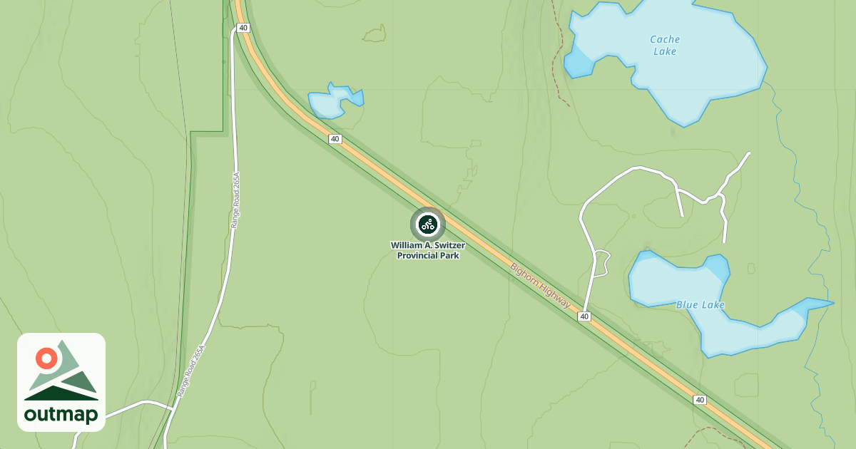 Map of William A. Switzer Provincial Park