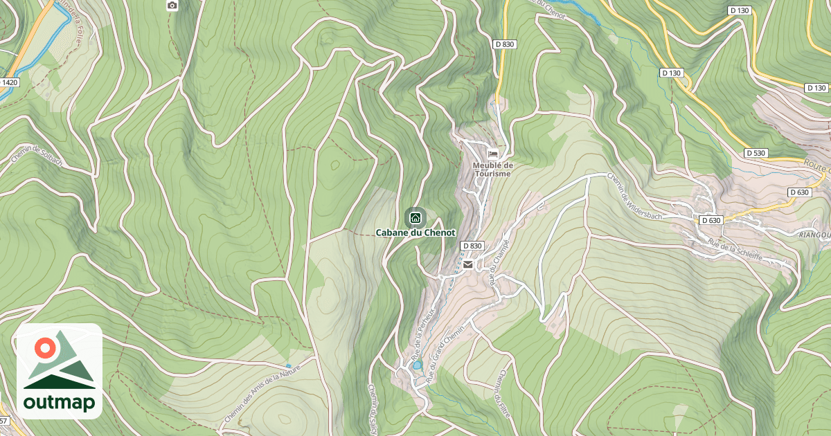 Map of Cabane du Chenot