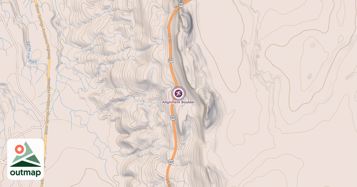 Map of Alignment Boulder