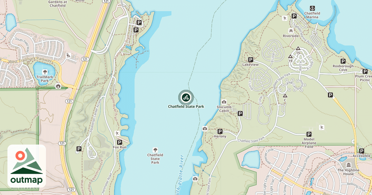 Map of Chatfield State Park