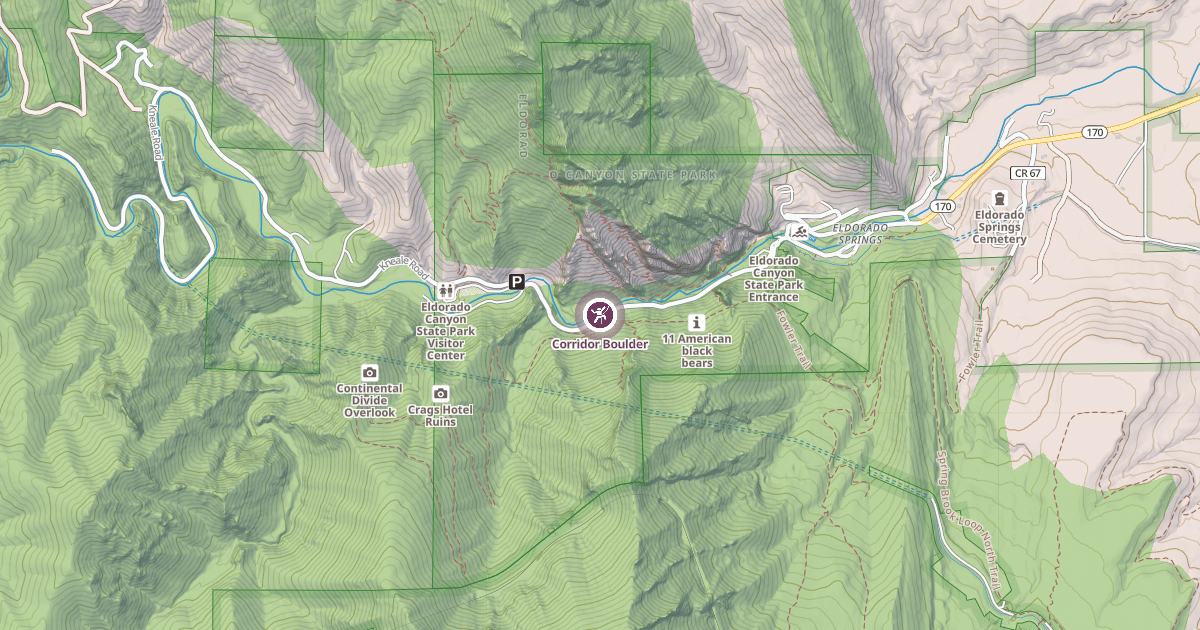 Map preview of Corridor Boulder