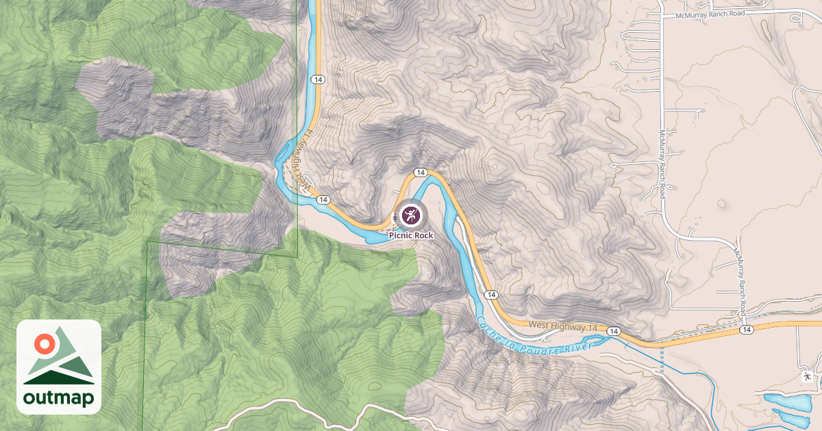 Map of Picnic Rock