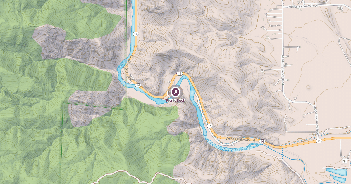 Map preview of Picnic Rock