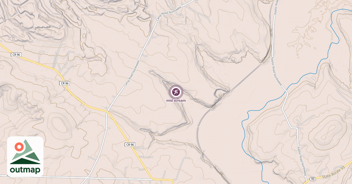 Map of mid stream