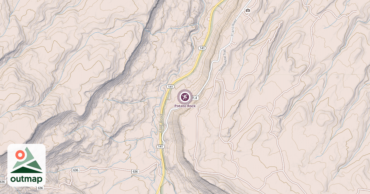 Map of Potato Rock