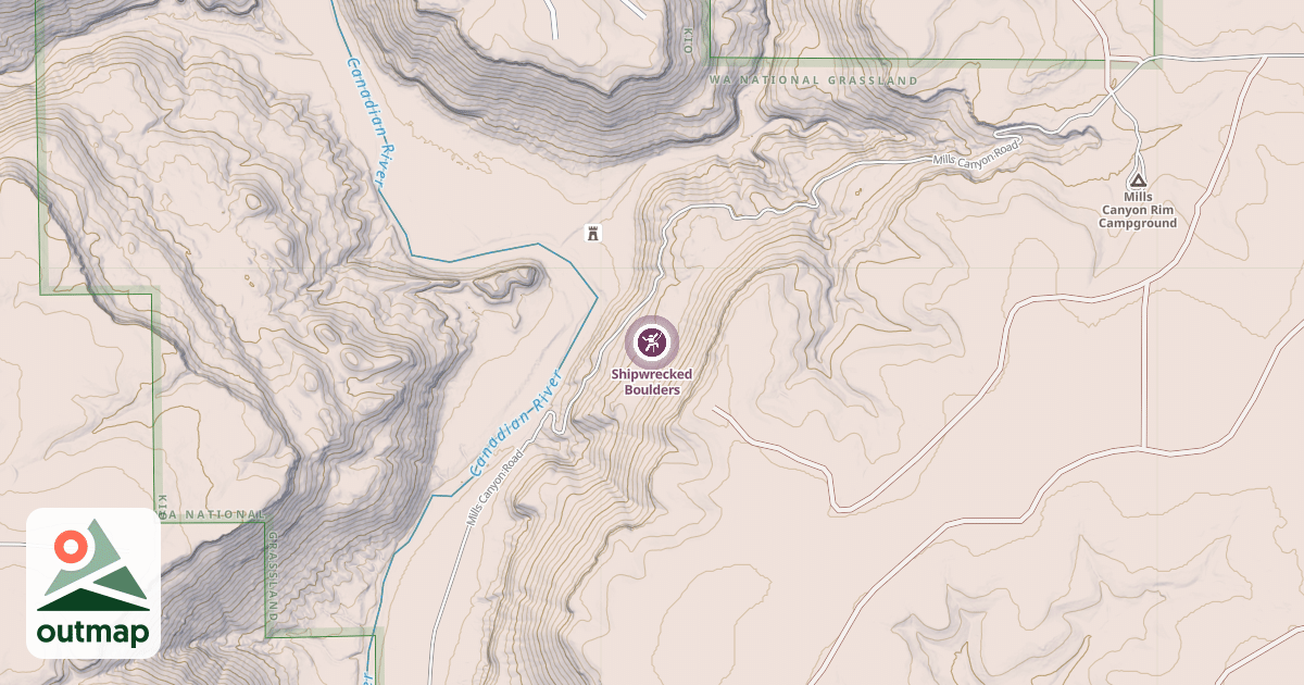 Map of Shipwrecked Boulders