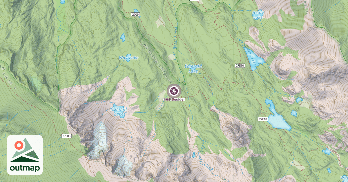Map of 1-6-9 Boulder