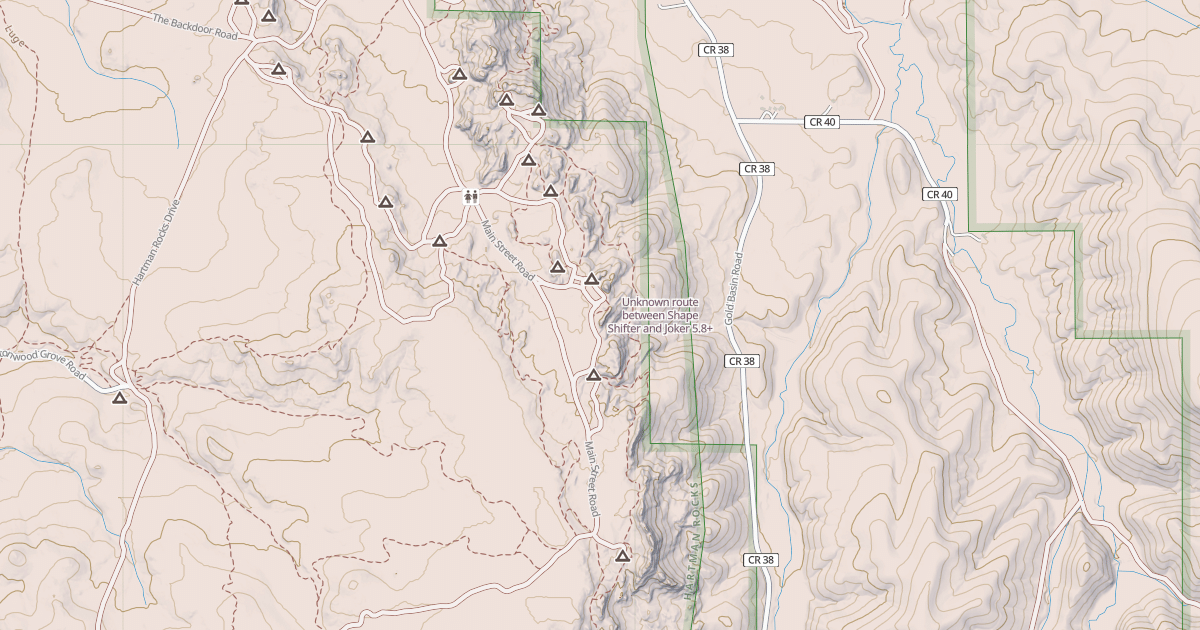 Map preview of Unknown route between Shape Shifter and Joker