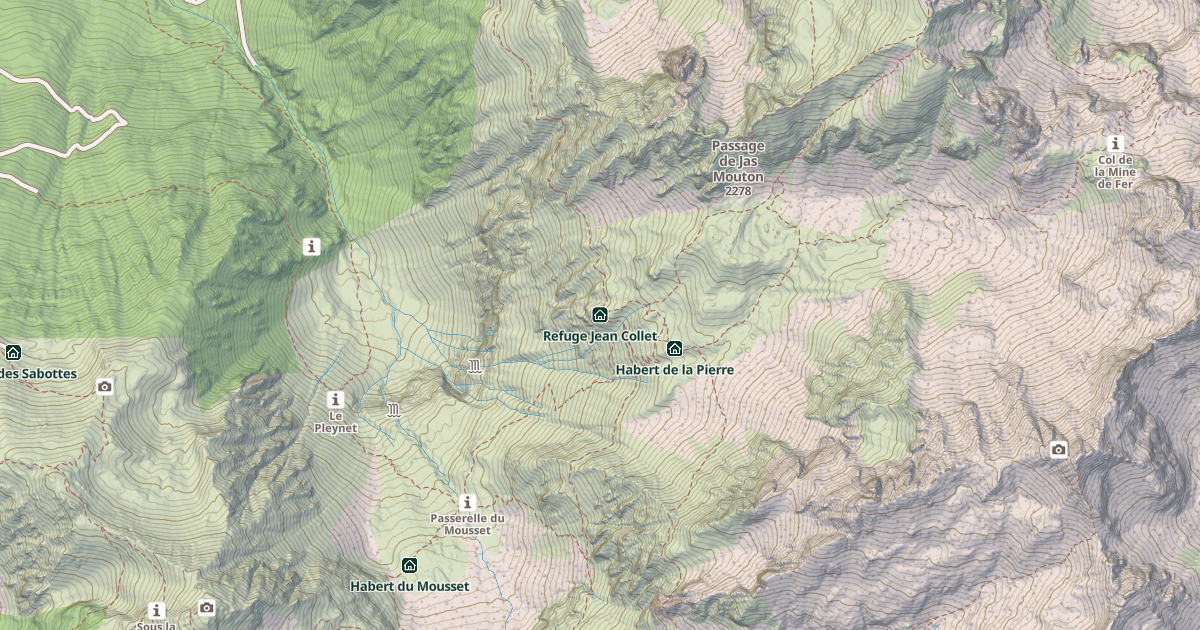 Map preview of Refuge Jean Collet
