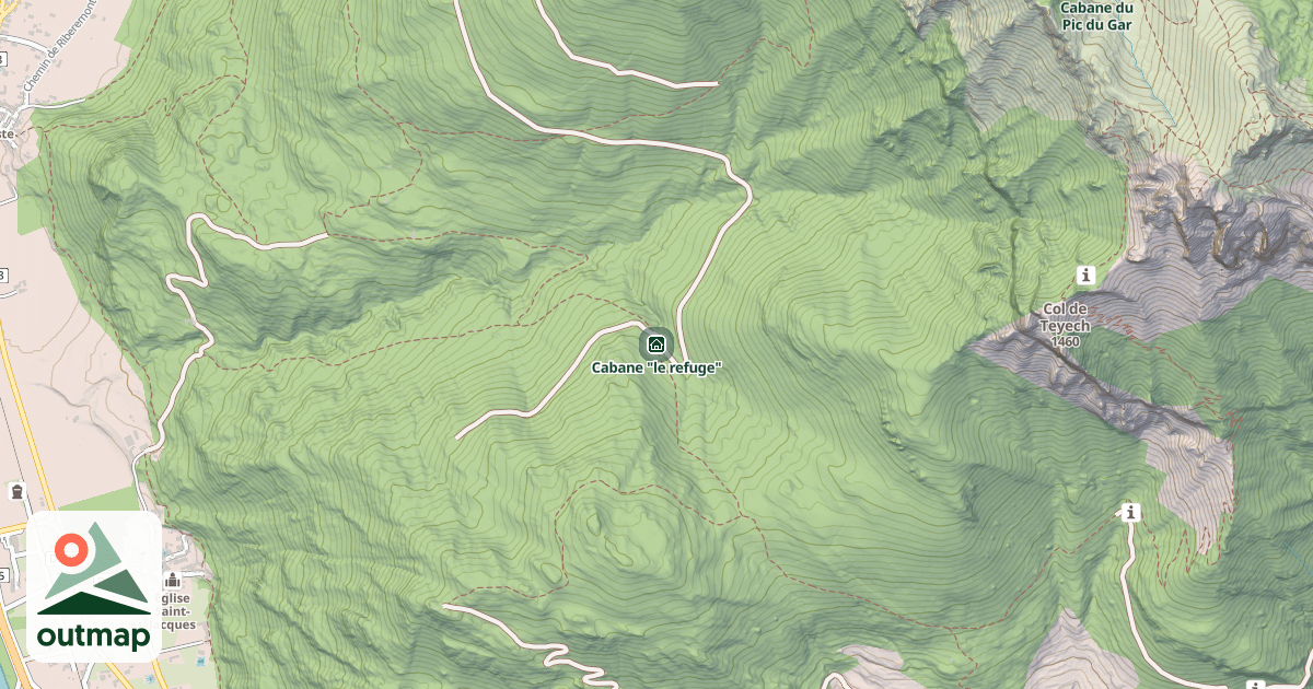 Map of Cabane "le refuge"