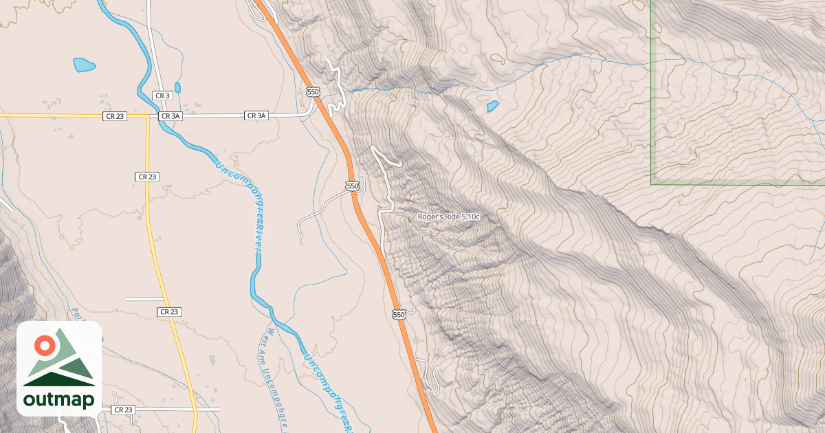 Map of Roger's Ride