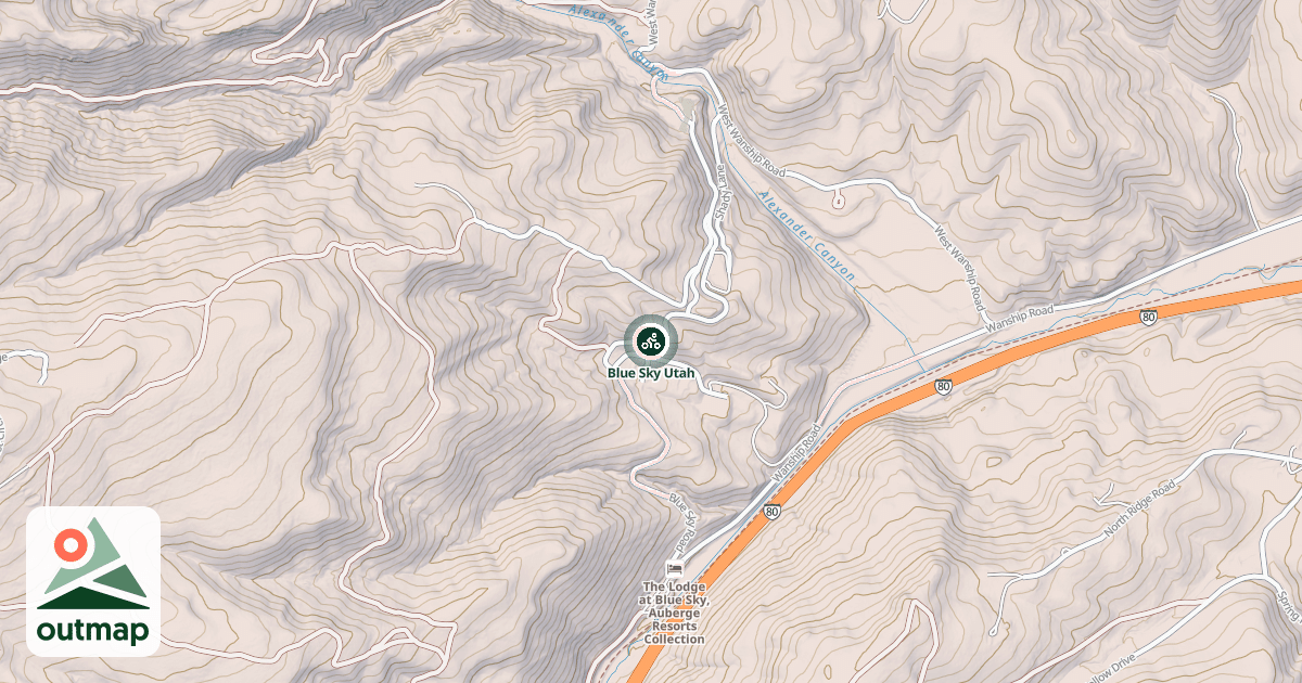 Map of Blue Sky Utah