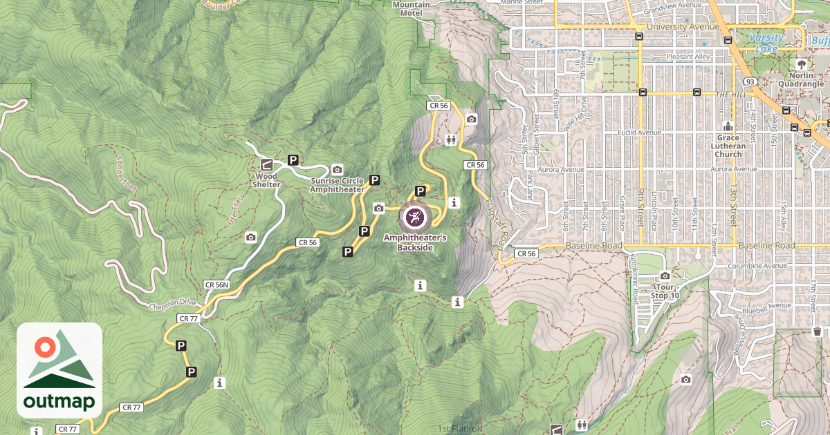 Map of Amphitheater's Backside