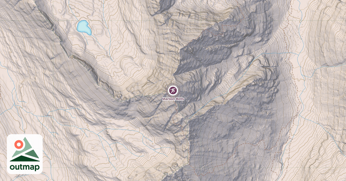 Map of Maroon Bells