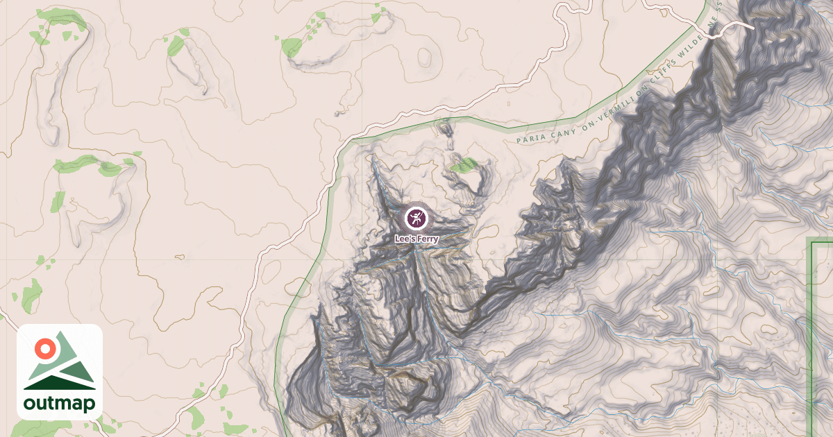 Map of Lee's Ferry