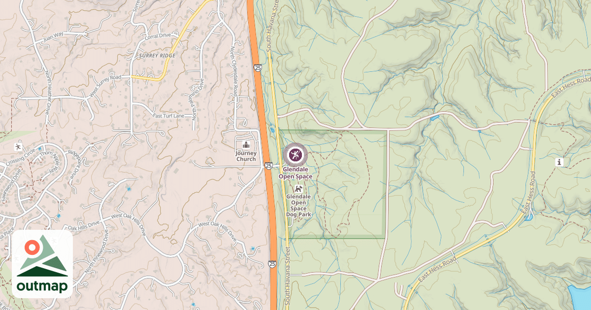 Map of Glendale Open Space