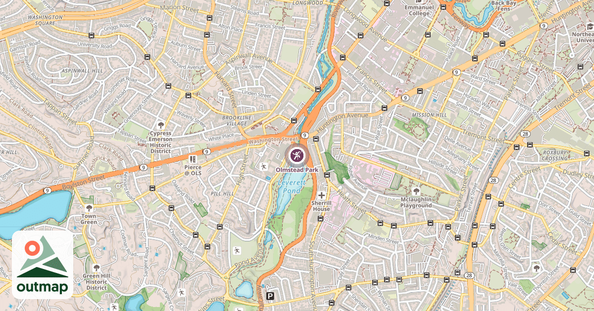 Map of Olmstead Park