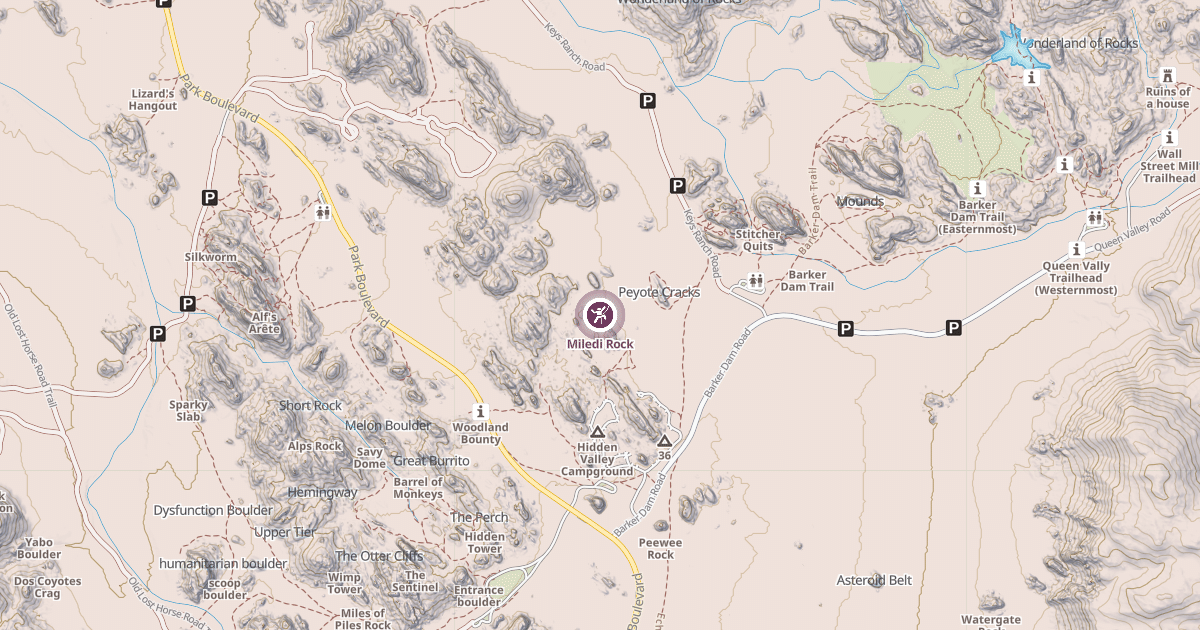 Map preview of Miledi Rock