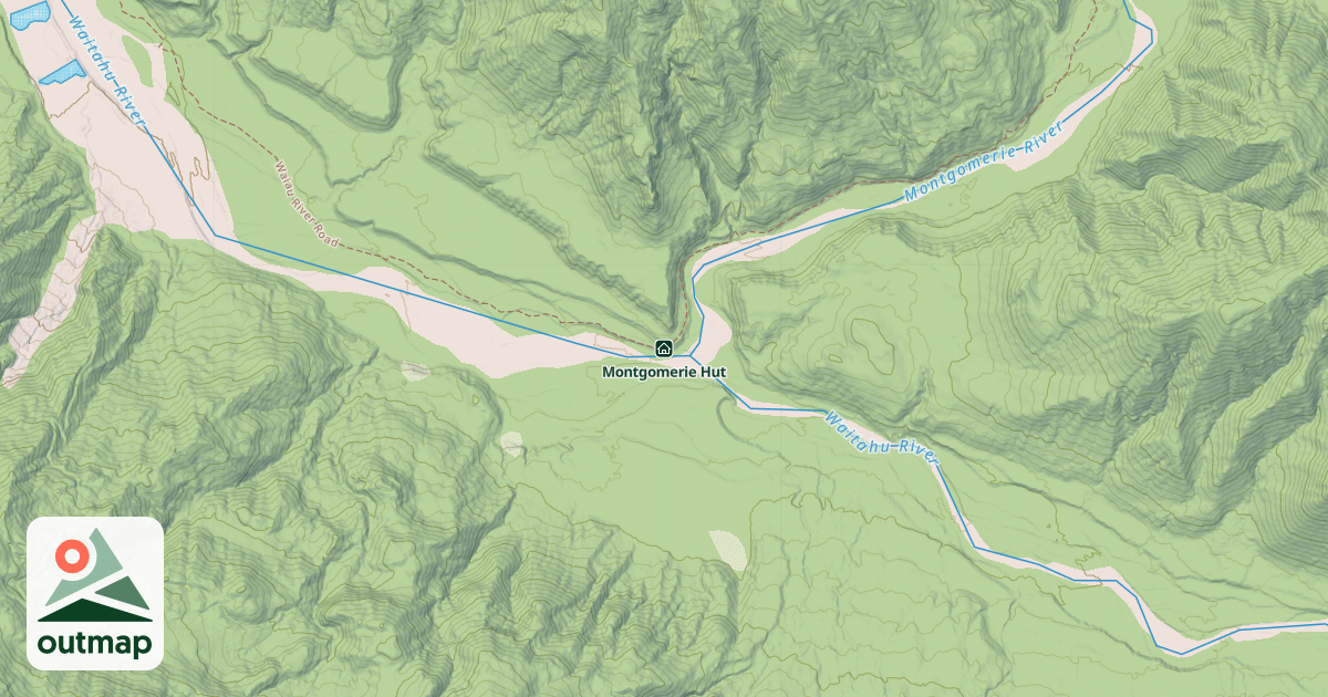 Map of Montgomerie Hut