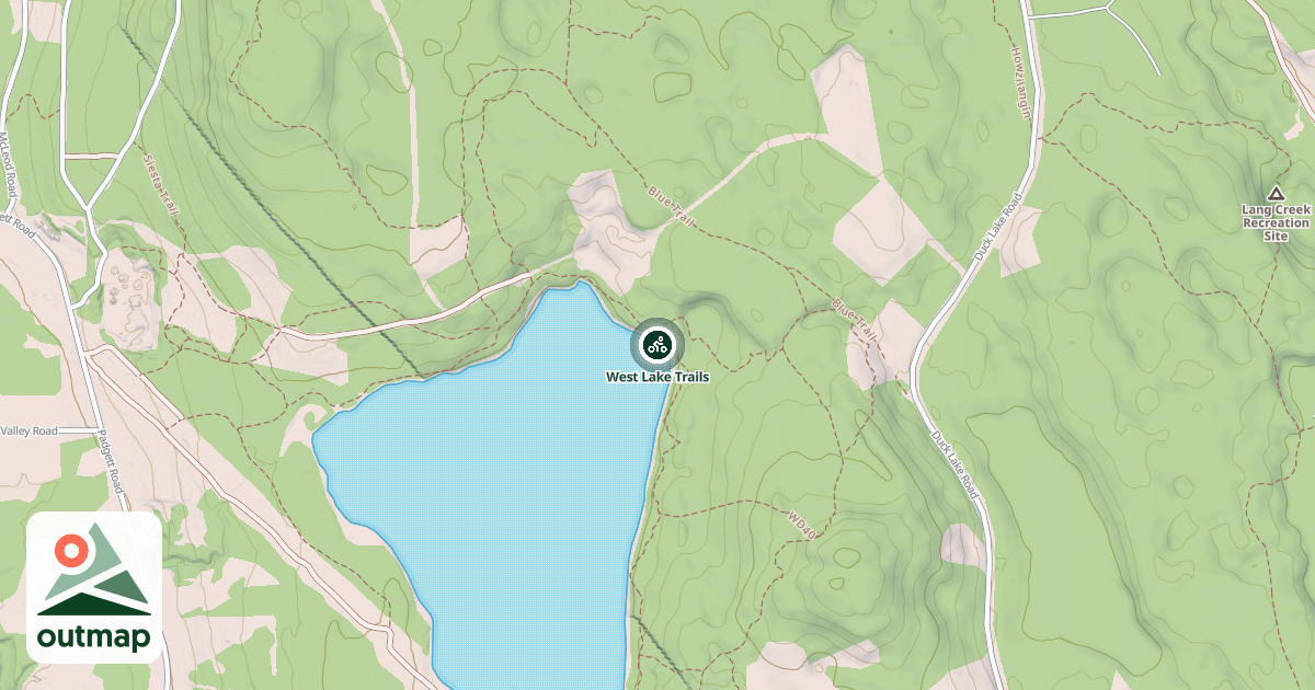 Map of West Lake Trails