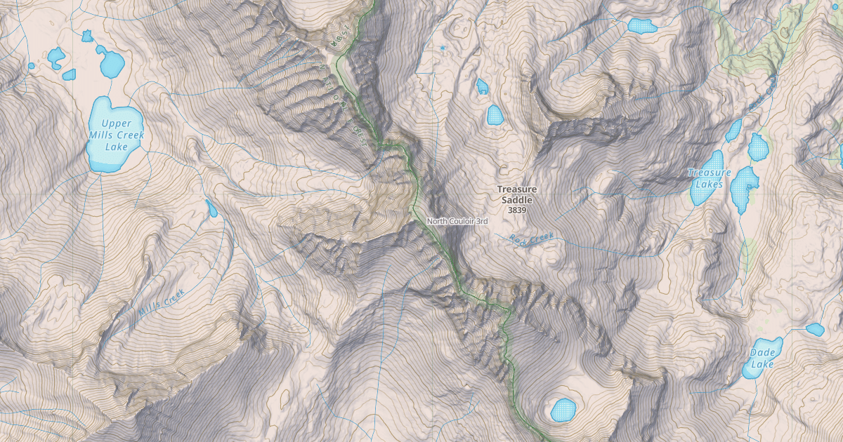 Map preview of North Couloir