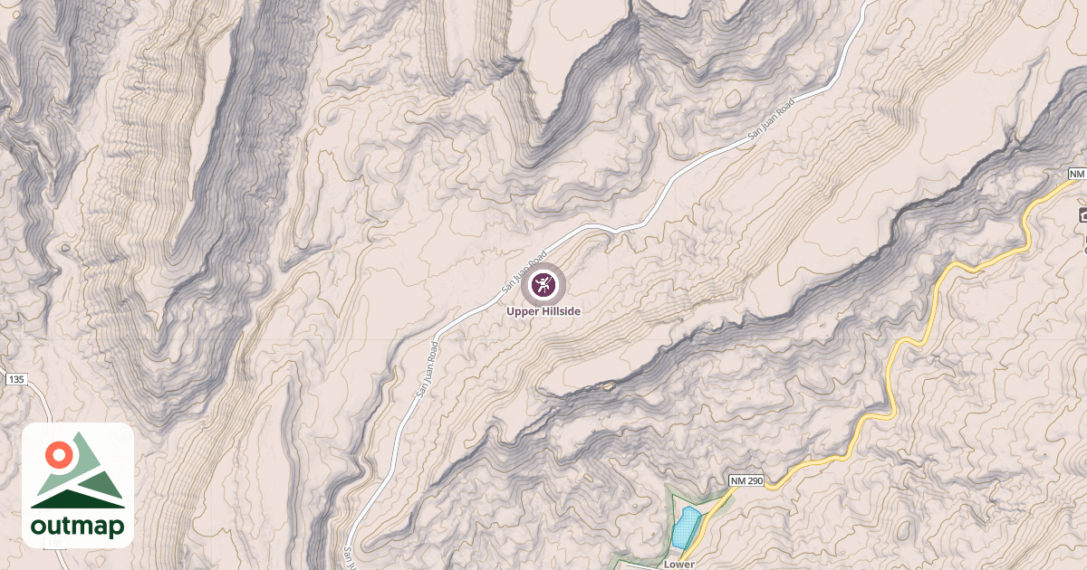 Map of Upper Hillside