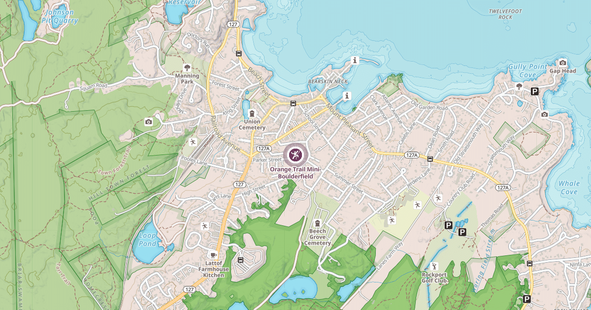 Map preview of Orange Trail Mini-Boulderfield