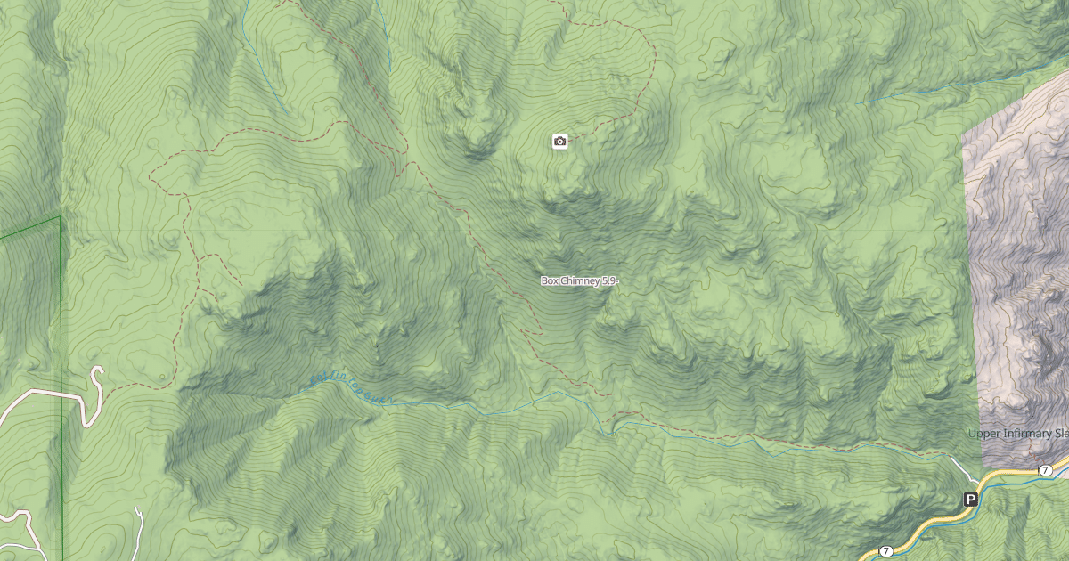 Map preview of Box Chimney