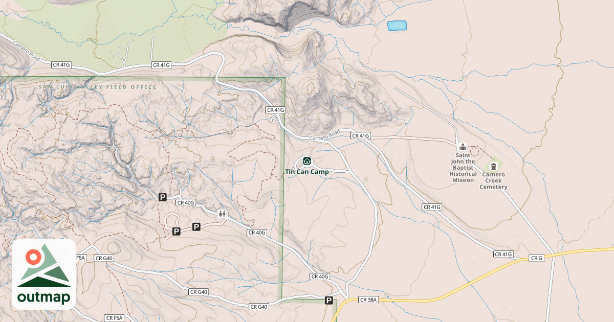 Map of Tin Can Camp