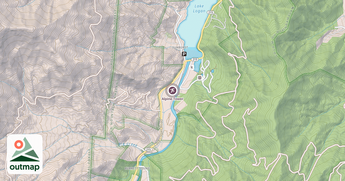 Map of Alpine Tower