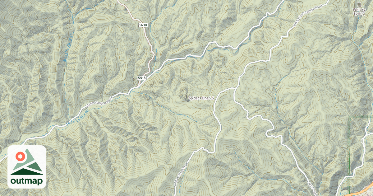 Map of Spider's Line