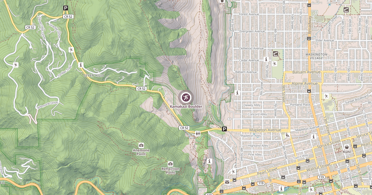 Map preview of Kamakazi Boulder