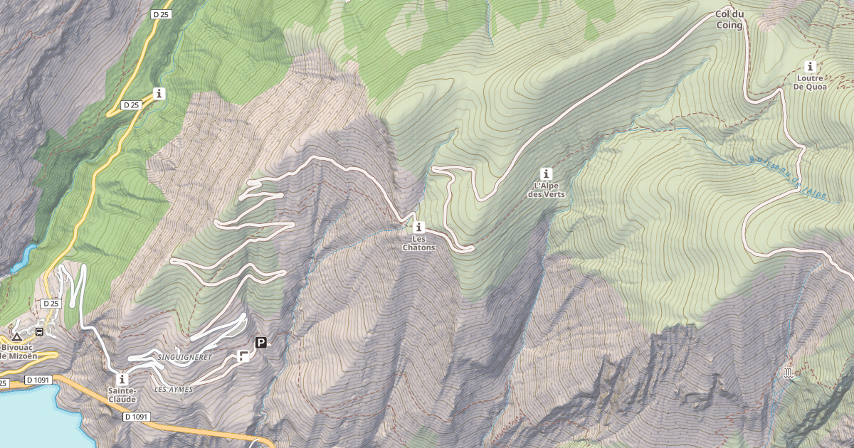 Map preview of Refuge des chatons